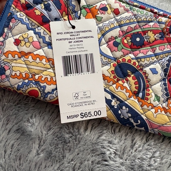 Vera Bradley Paisley Wallet NWT - Picture 8 of 11